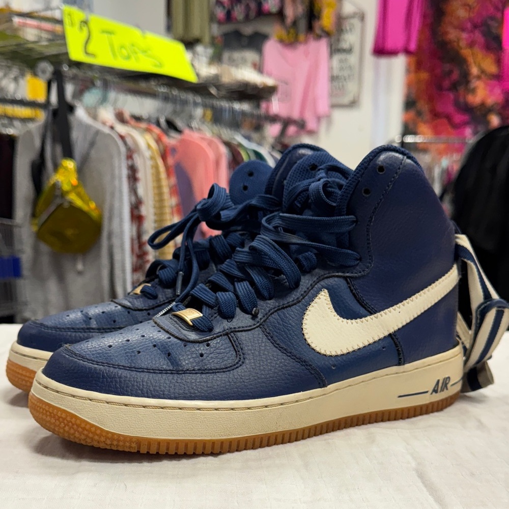 Nike Air Force 1 High GS Coastal Blue Kids  High-Top Sneakers
